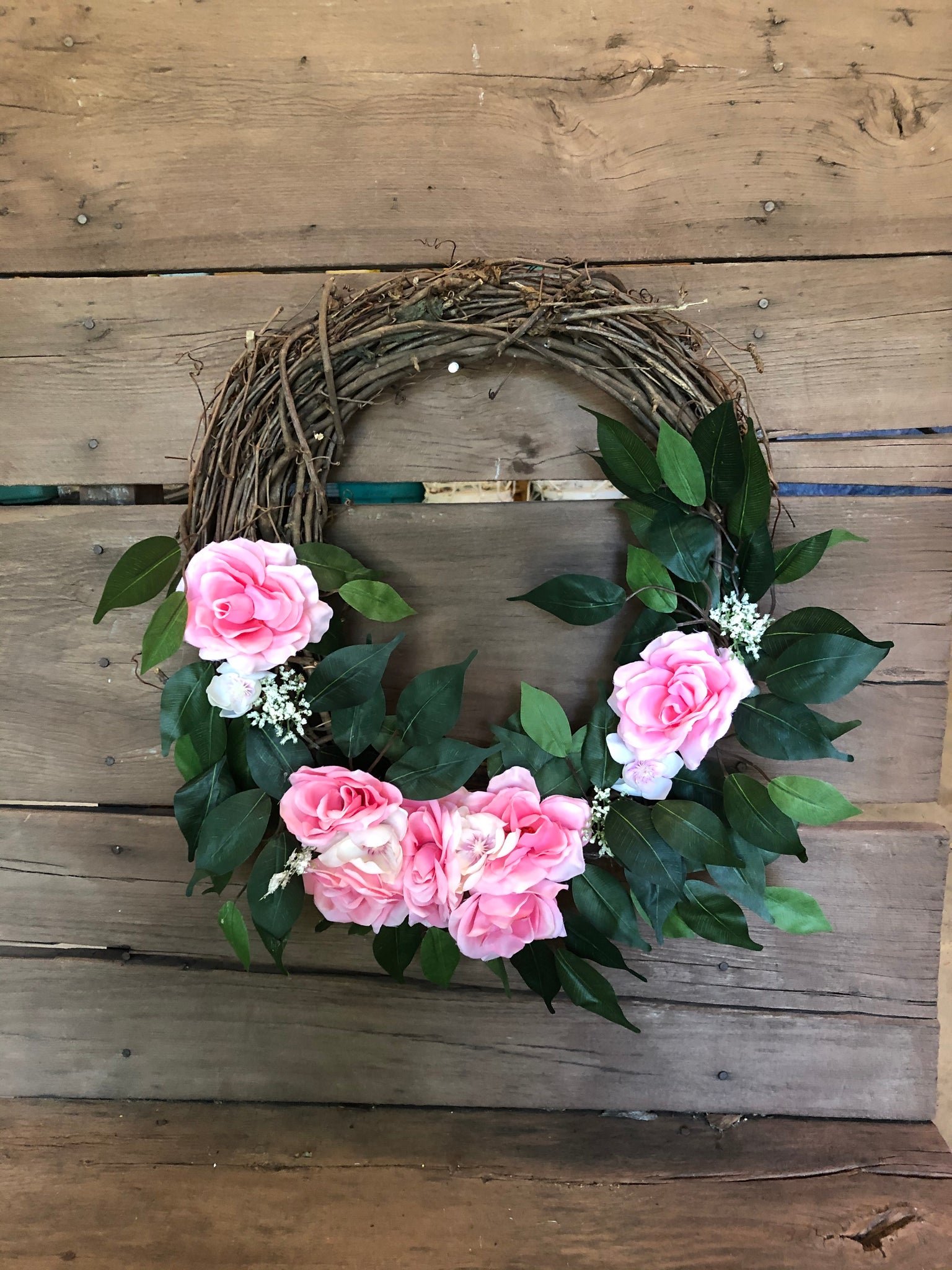 18" Pink Wreath