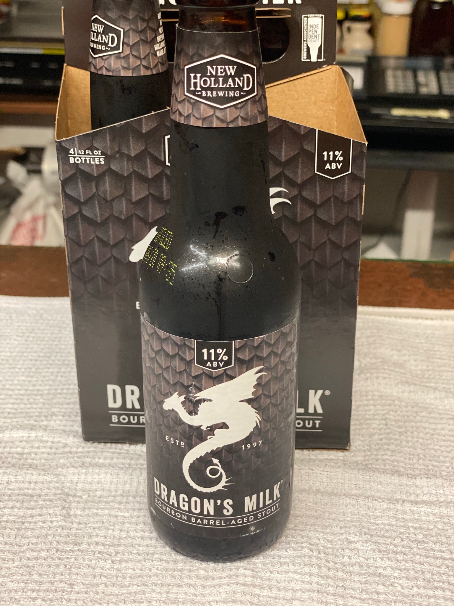 Dragon’s Milk 4pk - Delivery only.  Must be present for age verification.