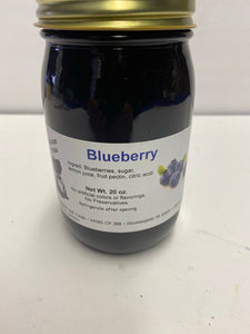 Amish Blueberry Jam 20oz jar