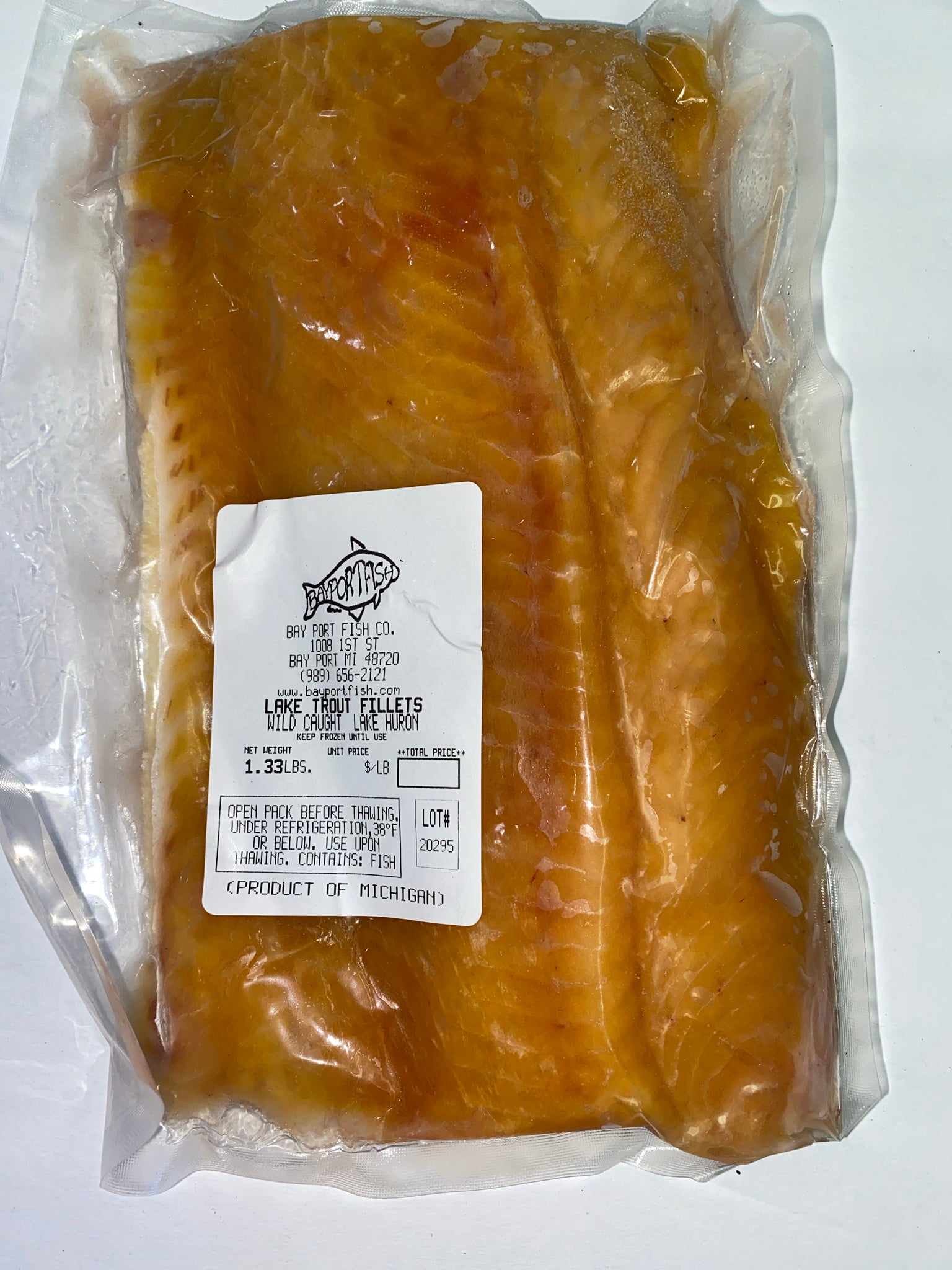 Lake Trout Frozen