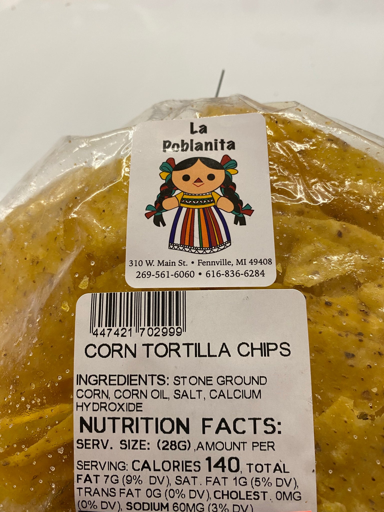 La Poblanita Corn Tortilla Chips