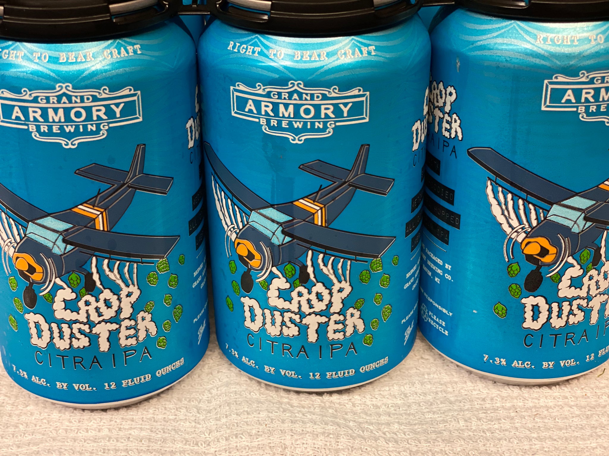 Crop Duster 6pk.  Delivery only.  Must be present for age verification.