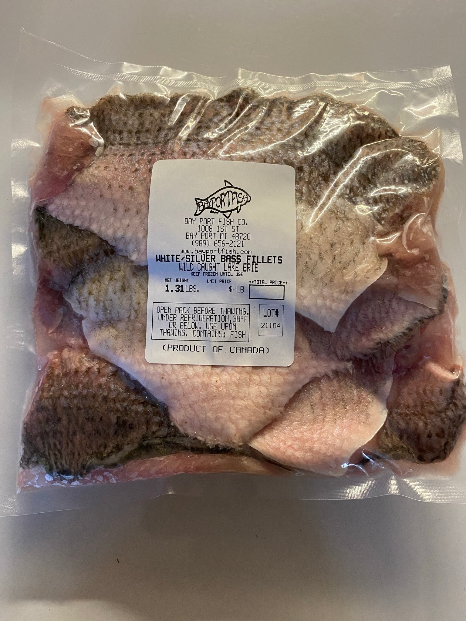 White Bass Filets