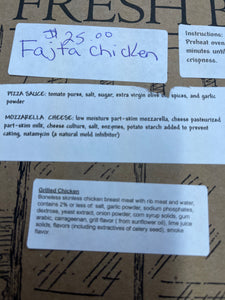 Fajita Chicken 12” Pizza