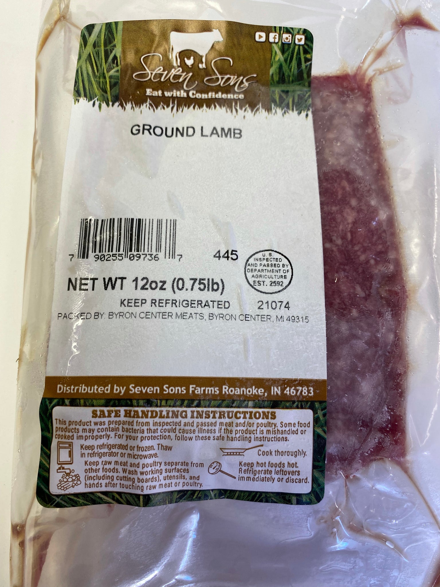 Ground Lamb 1lb pack